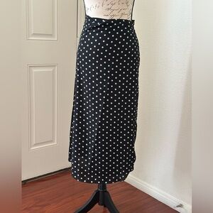 Polka wrap around skirt